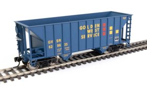 WalthersMainline HO 56607 34ft 100 Ton 2 Bay Hopper - Golden West #629633