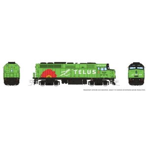 Rapido 580517 - N Scale F40PH-2D (DC/DCC/Sound): VIA Rail - Telus Scheme: #6429