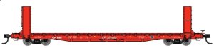 Walthers Mainline HO 5805 60ft Pullman-Standard Bulkhead Flatcar - Ready to Run --Canadian Pacifi...