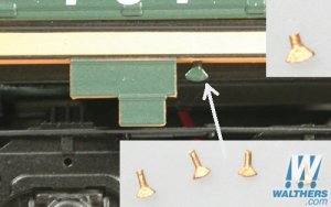 Cal Scale 590 HO - Cab Ground Light - Unpainted Brass Casting pkg(4)