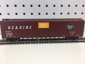 Bowser HO 50Ft 2 Door Boxcar Reading No 19206