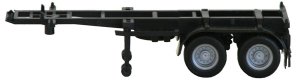 Herpa Models 5440 HO Scale 20' Container Chassis - Assembled -- Black