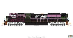 Kato USA Inc. 176-8561 N Scale EMD SD70ACU - Standard DC -- Norfolk Southern #7337 (black, white,...