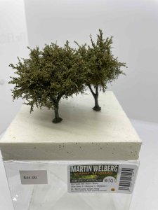 Martin Welberg Scenic Studios TSOL1 - Fine Scale Tree - Small - Olive Green - 6cm-8cm
