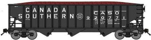 Bluford Shops 14695 - N Scale 70-Ton 3-Bay 14-Panel Hopper w/Load - Ready to Run -- Canada Southe...