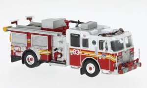 Brekina 870682 - HO 2015 KME Severe Service Fire Truck, New York Fire Department "Bronx Port Morr...
