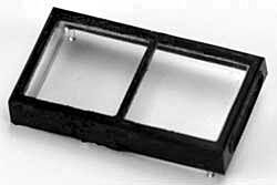 Cal Scale 744 - HO All-Weather Cab Window - Plastic w/Glazing 0.392 x 0.670 inch (2pk)