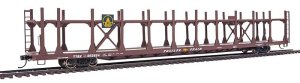 Walthers Mainline 8006 - HO 89ft Flatcar w/ Bi-Level Open Auto Rack - Baltimore & Ohio Rack, Trai...