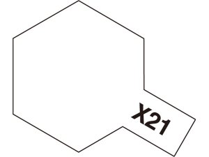 Tamiya 81021 - Acrylic Gloss Finish Colors - 3/4oz 23mL Bottle -- X-21 Flat Base