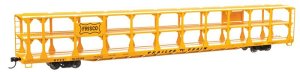Walthers Mainline 8217 - HO 89Ft Flatcar w/Tri-Level Open Auto Rack - St. Louis San Francisco Rac...