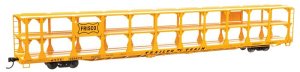 Walthers Mainline 8219 - HO 89Ft Flatcar w/Tri-Level Open Auto Rack - St. Louis San Francisco Rac...