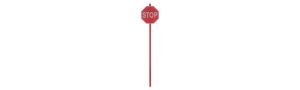 Tichy Train Group 8247 - HO Modern Stop Sign