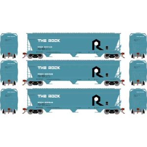 Athearn Genesis G15826 - HO ACF 4600 3-Bay Centerflow Hopper - The Rock (3 pkg)