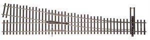 Walthers Track 83018 - HO Code 83 Nickel Silver DCC Friendly #6 Turnout - Right Hand