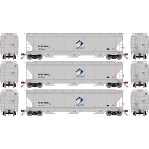 Athearn Genesis G89984 HO Scale - Trinity 3-Bay Hopper - AMDX, pkg(3) #1