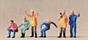 Preiser 10037 HO People Working - Crane Operators pkg(6)