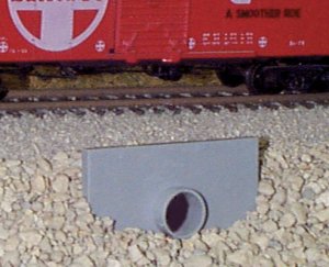 Pikestuff 2 - HO Scale Concrete Culvert -- 2 x 1" (5 x 2.5cm)