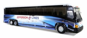 Iconic Replicas 870221- 1:87 MCI D4505: Jefferson Lines - Sarah's Sale Shelf
