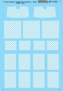 Microscale Industries Inc CP Rail - CP Rail System -- Diesel Nose Stripes 5" 1969-75 (Use w/#s 87...
