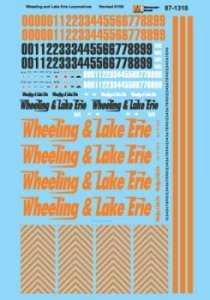 Microscale Decal 87-1318 - HO Wheeling & Lake Erie Locomotives