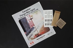Osborn Model Kits 1039 - HO Flange Way Sings - Kit - 5 Pack
