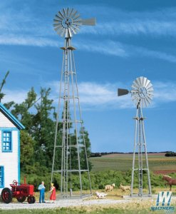 Walthers Cornerstone 3198 - HO Scale Van Dyke Farm Windmill (2pk) - Kit