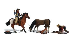 Woodland Scenics 1940 - HO Scenics Accents - Riding & Roping (6pcs)