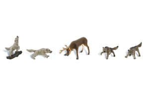 Woodland Scenics 1942 - HO Scenic Accents - Wildlife Standoff (6pcs)
