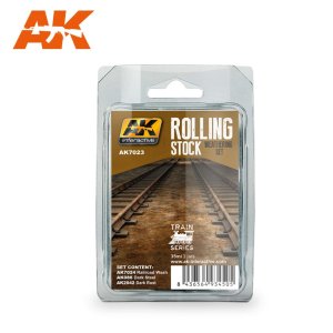 AK Interactive 7023 - Rolling Stock Weathering - Enamel Paint Set (3)