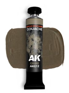 AK Interactive G12- AK Gouache: Grime Weathering Paint 20ml Tube