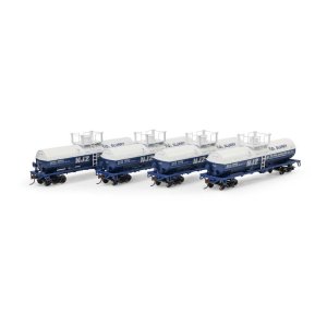 Athearn 1310 -HO 42' Chemical Tank, GATX #82532 / 82534 / 83492 / 83496 (4)