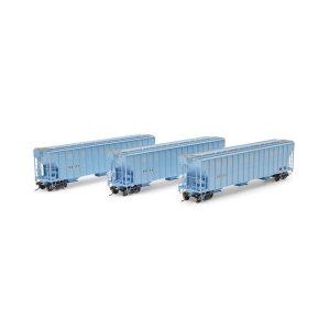Athearn 1312 - HO FMC 4700 Covered Hopper, RRRX Primed For Grime #2128 / 2132 / 2137 (3)