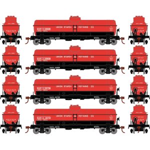 Athearn 3382 - HO 3382 1-Dome Tank Cars, Union Starch #1 (4)