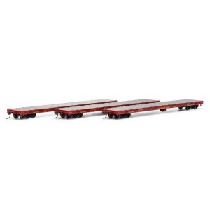 Athearn 98083 - HO RTR 60Ft Flatcar - Delaware & Hudson D&H (3pkg)