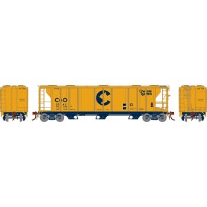 Athearn Genesis G73613 - HO PS-2 2893 3-Bay Covered Hopper - Chessie C&O #2063