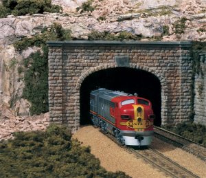 Woodland Scenics 1157 N Scale Cut Stone Double Track- Tunnel Portals
