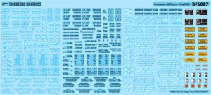 Smokebox Graphics DF6087 - HO Scale Gunderson 60' Boxcar Data 2003+ - Decals