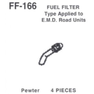 Details West 166 - HO Scale Fuel Fillers: EMD Road Units - pkg(4)