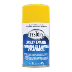 Testors 12 14 - Enamel Spray Paint Yellow Gloss 3oz