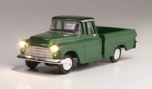 Woodland Scenics 5590 - HO Just Plug Lighted Vehicle - Green Pickup