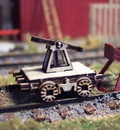 Osborn Model Kits 1107 - HO Railroad Hand Car Static Display - Kit (2)