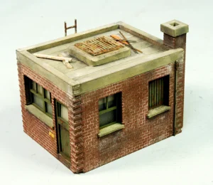 ITLA Scale Models - HO Scale 4176 1 Story Brick Utility Building Kit