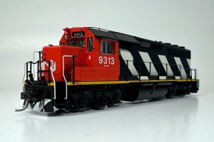 Rapido 40549- HO EMD GP40 - DCC & Sound - Canadian National (Stripes) #9313 - Otter Valley Railro...