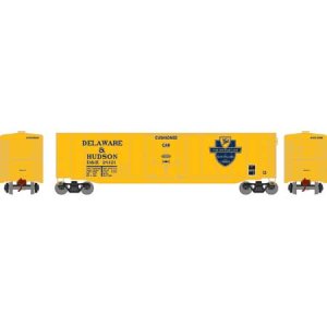 Athearn Roundhouse 1148 - HO 50Ft Plug Door Smooth Side Boxcar - D&H #28123