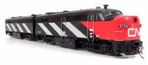 Rapido 21107 - HO MLW FPA-2u & FPB-2u - DC/Silent - CN (Wet Noodle Scheme) #6758 & 6858