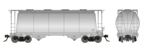 Rapido 172099 - HO Procor 3000CuFt Aluminum Hopper w/o Handrails - Single Painted/ Unlettered Car