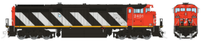Rapido 24506 - HO Dash 8-40CM - DCC & Sound - Canadian National: Stripes #2427
