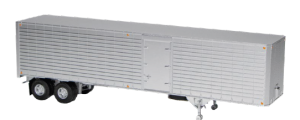 Rapido 1146996 - HO 40' Fruehauf Fluted Side Volume Van w/ Side Door: Silver, Unlettered