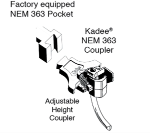 Kadee 53 - #53 HO Scale NEM 363 European-Style Couplers - Long (10.67mm , .420 inch , 27/64")