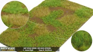 Martin Welberg Scenic Studios WB-M004 - Rough Meadow - Summer w/ Weeds - Type B - Mat - 30cm X 21...